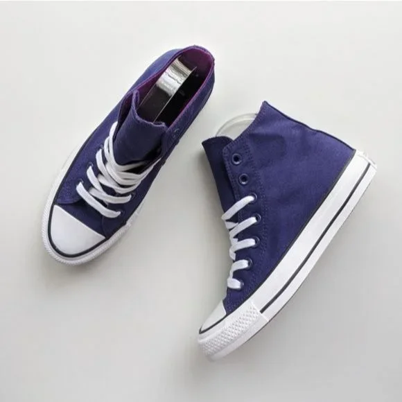 Converse Chuck Taylor All Star Hi New Orchid Violet Purple White Women's 5.5 - Picture 2 of 6